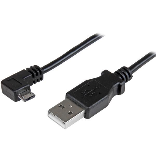 StarTech.com Micro-USB Charge-and-Sync Cable M/M - Right-Angle Micro-USB - 24 AWG - 2 m (6 ft.)