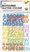 Folia Foam Glitter Letters Stickers - Kleurrijke zelfklevende stickers - 128 stuks