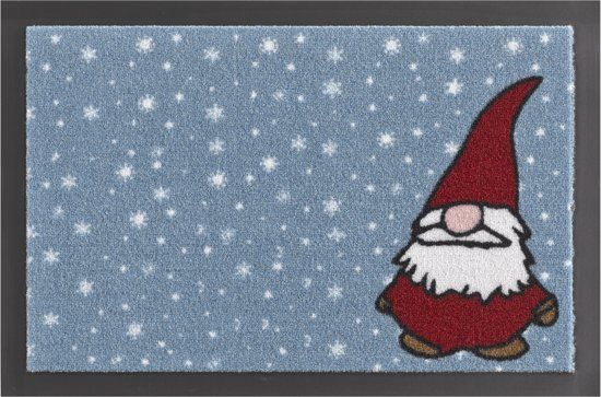 Hanse Home Deurmat gnome 40x60cm Blauw Rood