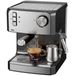 HOMCOM Cafetière - Acier inoxydable - 29 x 22 x 28 cm - Noir