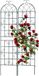Relaxdays Plantenklimrek Set van 2 - 220x50 cm - Vrijstaand - Metaal - Groen