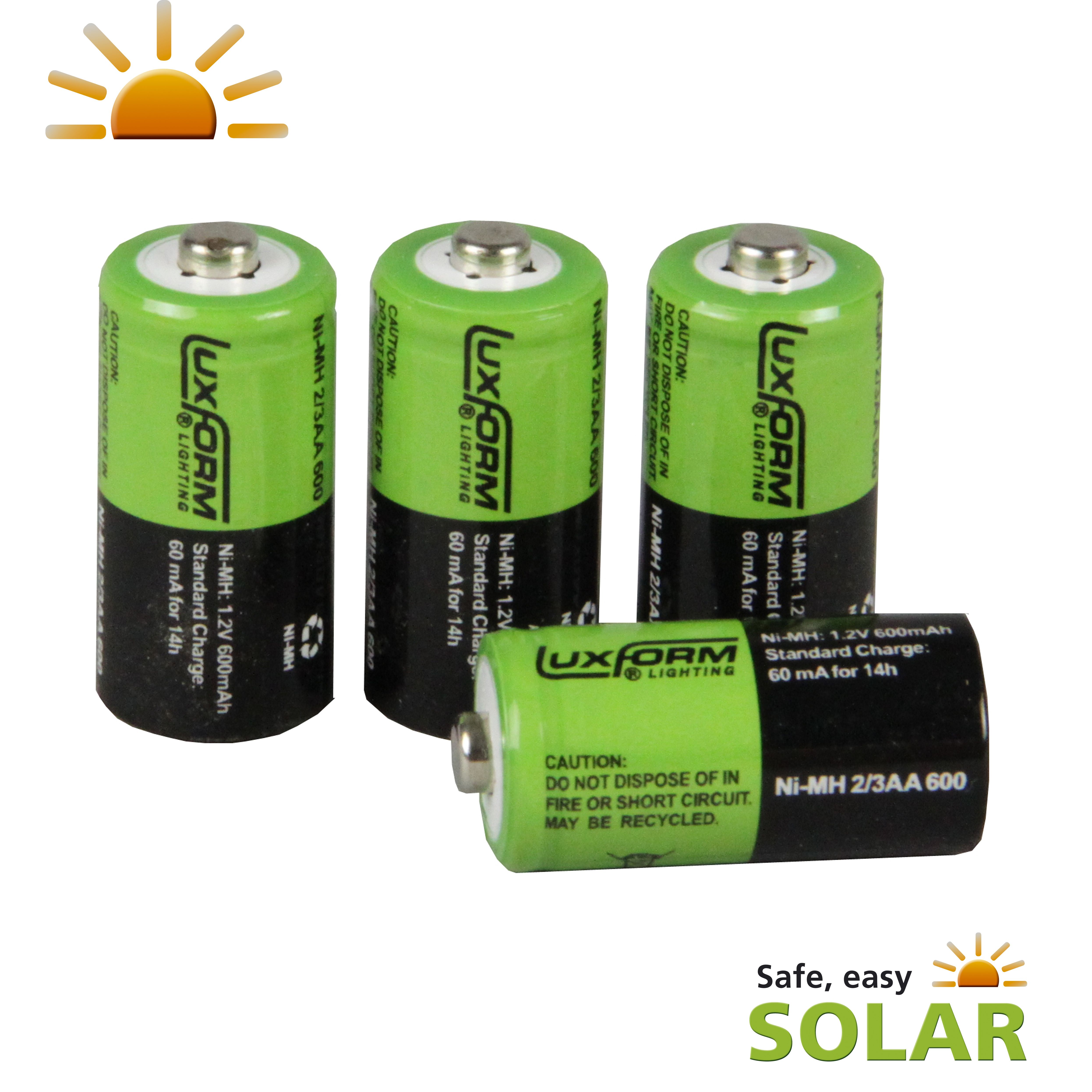 Luxform Lighting Padverlichting 4 x 800 Mah Nim H 23 AA rechargeable batt