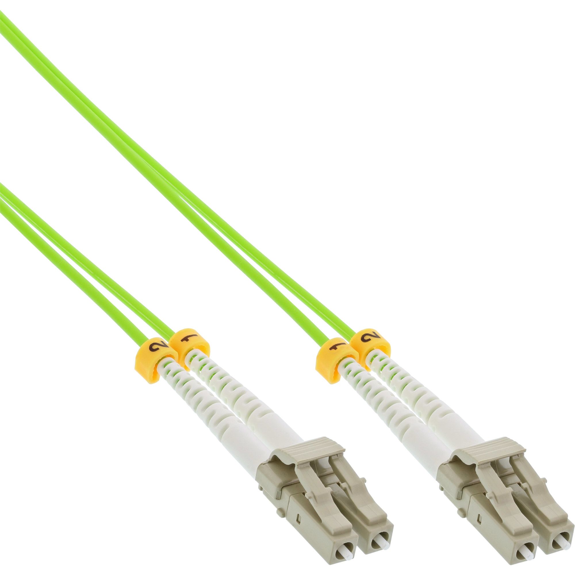 InLine Fiber Optic Cable - 7.5m - 2x LC - OM5 - Green