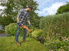 BLACK+DECKER BESTE630-QS elektrische grastrimmer 30 cm zwart.