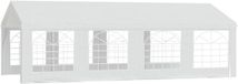 Outsunny Tente de réception PE, Acier galvanisé, 800x400x280cm, Blanc