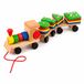 BOECKIE Houten Trein met Blokken - Montessori Speelgoed vanaf 1 Jaar