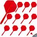 Flights de fléchettes sans marque avec tiges intégrées (12 pièces)