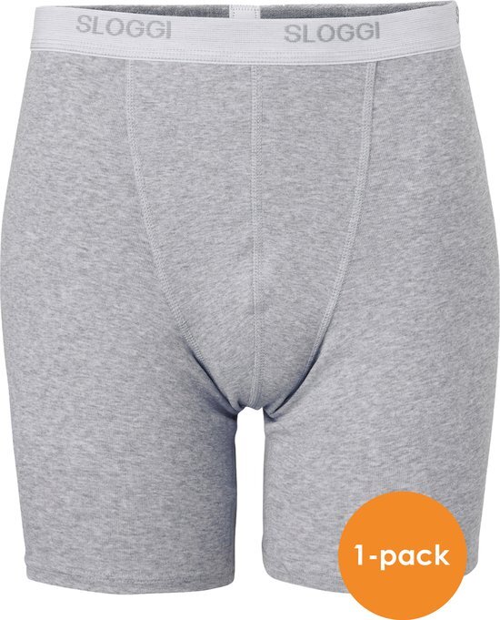 sloggi men Basic Heren Boxershort lange pijp - Donkergrijs - Maat L