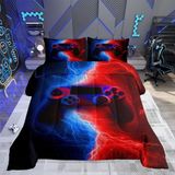 Literie gamer - Confort et style en rouge et bleu