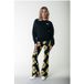 Colourful Rebel Big Flower Mesh Extra Flare Pants - S