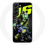 Maniacase Hoesje voor Samsung Galaxy S22 Valentino Rossi motoGP 46 Speed Rider