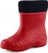 Ladeheid Kinder Regenlaarzen - Rubber - met Binnenschoen - EVA - Wasbare Binnenschoen - LA-KL-EVA-Kids - Rood - 25