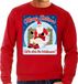 Bellatio Decorations Shoppartners Bv Foute Kersttrui - sweater - Merry Shitmas - Who stole the toiletpaper - rood - voor heren - kerstkleding / kerst outfit M