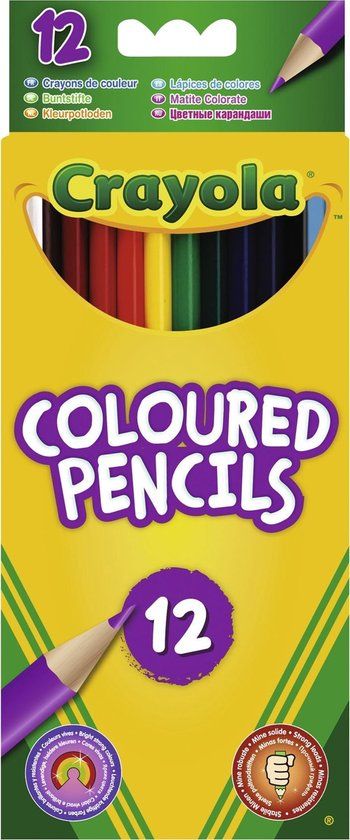 Crayola 12 Kleurpotloden - Multicolor - Hout - 3 mm punt