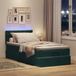 Maison Exclusive - Cadre de lit ottoman avec matelas, vert foncé, 100x200 cm, velours