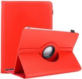 Cadorabo Tablet Hoesje geschikt voor Lenovo Tab 4 10 (10.1 Zoll) in ROOD - 360 graden beschermhoes van imitatieleer met standfunctie en elastische band