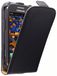 Mumbi Leren FLIP Galaxy ACE 2 Zwart
