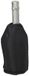 Gerimport Wijnfles koeler/koelelement hoes - zwart - 22 cm