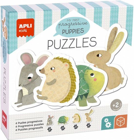 APLI Kids 19439 Legpuzzel Dieren 12 stuk(s) Meerkleurig Karton