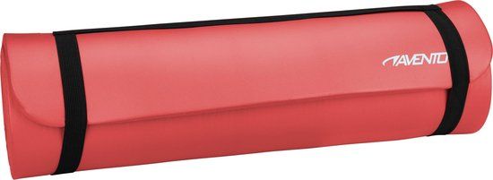 Avento Fitness/Yoga Mat NBR - Roze - 1.2cm Thick - 183x61cm - Includes Carry Strap