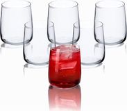 KADAX Set van 6 waterglazen, drinkglazen, sapglazen van glas, robuuste glazen voor water, sap, tuin, party, drank, bier, universele glazen, cocktailglazen, drankglazen (Rebeka, 330 ml)