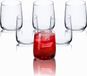 KADAX Set van 6 waterglazen, drinkglazen, sapglazen van glas, robuuste glazen voor water, sap, tuin, party, drank, bier, universele glazen, cocktailglazen, drankglazen (Rebeka, 330 ml)