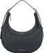 Coccinelle Leren handtas schoudertas Whisper Grained Leather Mini Bag Noir zwart
