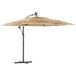 Parasol de jardin parasol d'extérieur avec mât en acier marron 269x269x235 cm CFW45795