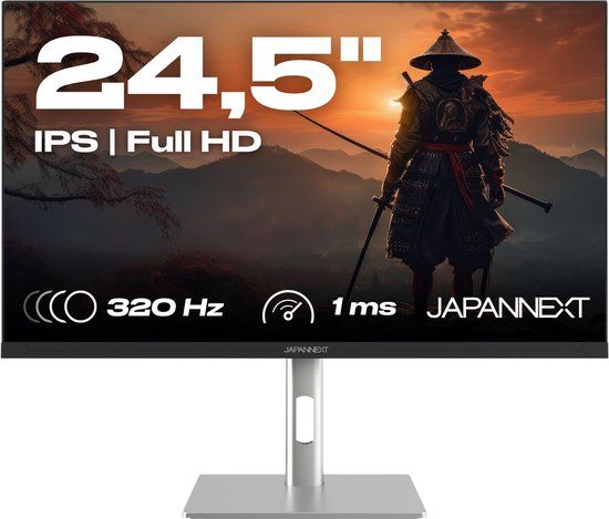 JAPANNEXT Gaming Monitor 24.5" IPS Full HD 320Hz 1ms