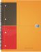 Oxford Filing Book schrijfblok & schrift A4 80 vel Zwart, Oranje, Rood