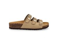 Bionatural Bionatura Dames Instap Slippers Taupe Leder Maat 36