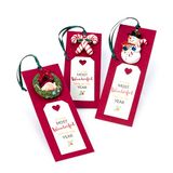 Mopec 5 x 13 x 1,5 cm NZA1 verpakking met 12 magneten Pit & Pita Kerstmis met punt, meerkleurig
