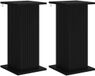 vidaXL Plantenstandaard 2 stuks Zwart 30,5 x 30 x 60,5 cm Bewerkt hout