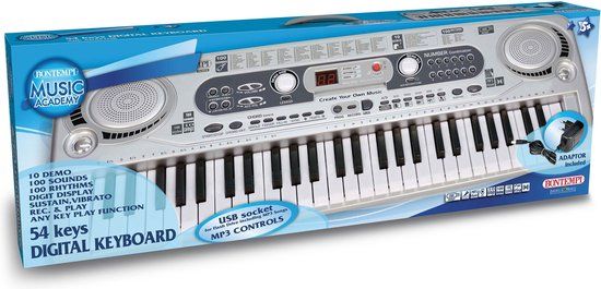 Bontempi Keyboard 16 5415 - Zilver