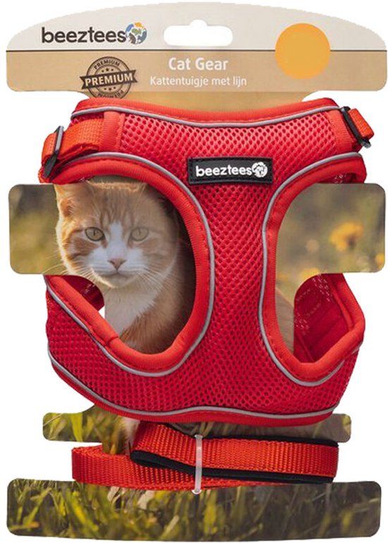 Beeztees Parinca Kattentuig - Rood - S/M