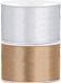 Satin ribbon set of 2 gold and silver 38 mm x 25 meters