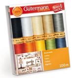Gutermann Quilt- Naaigarenset Katoen 10st col.1