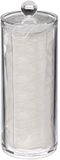 5five Make up watjes/watten schijfjes houder/dispenser - 7 x 20 cm - kunststof - organizer - transparant