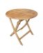 Lesli Living Dining Tuin Klaptafel Rond Milton Teak Ø80cm