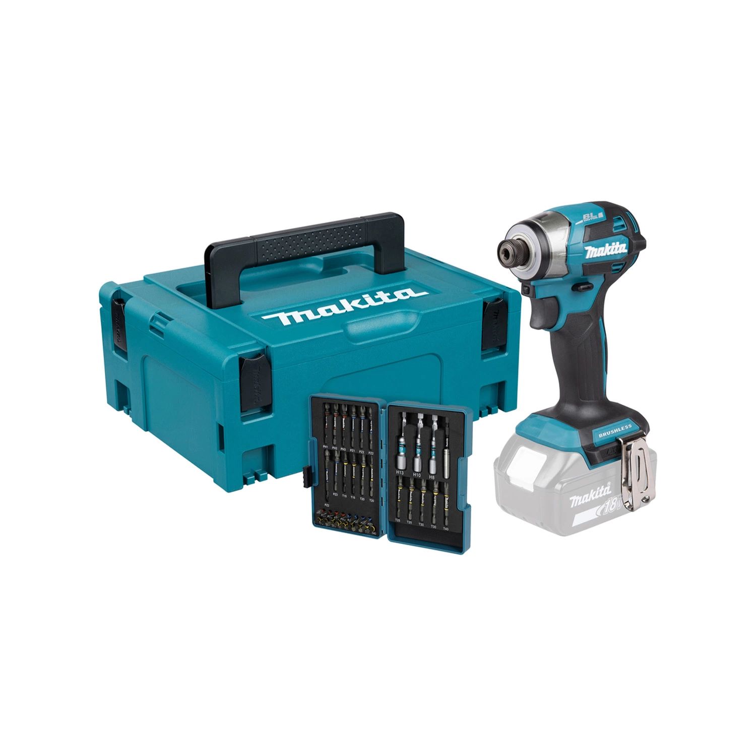 Makita DTD173ZJX2 Accu slagschroevendraaier 180Nm 18V Basic Body in Mbox + Impact Premier bitset