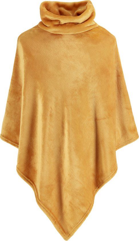 Moodit Poncho Fleece - Golden Yellow - 80x80cm - Polyester