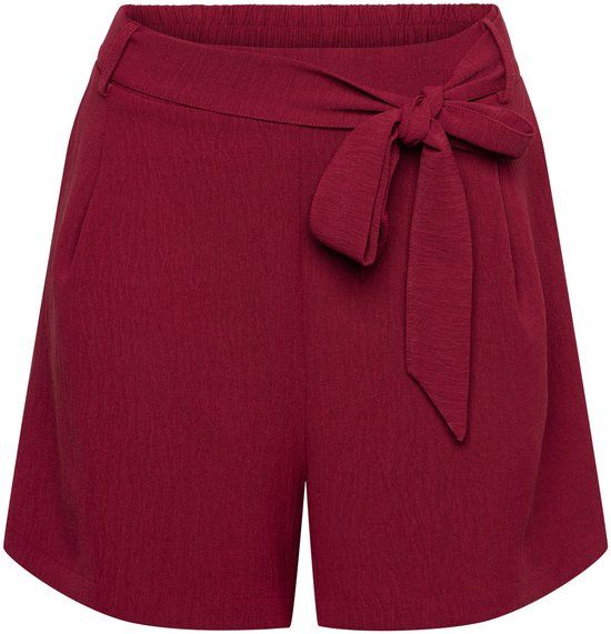 &Co Woman LIARA korte broek met ceintuur - rood