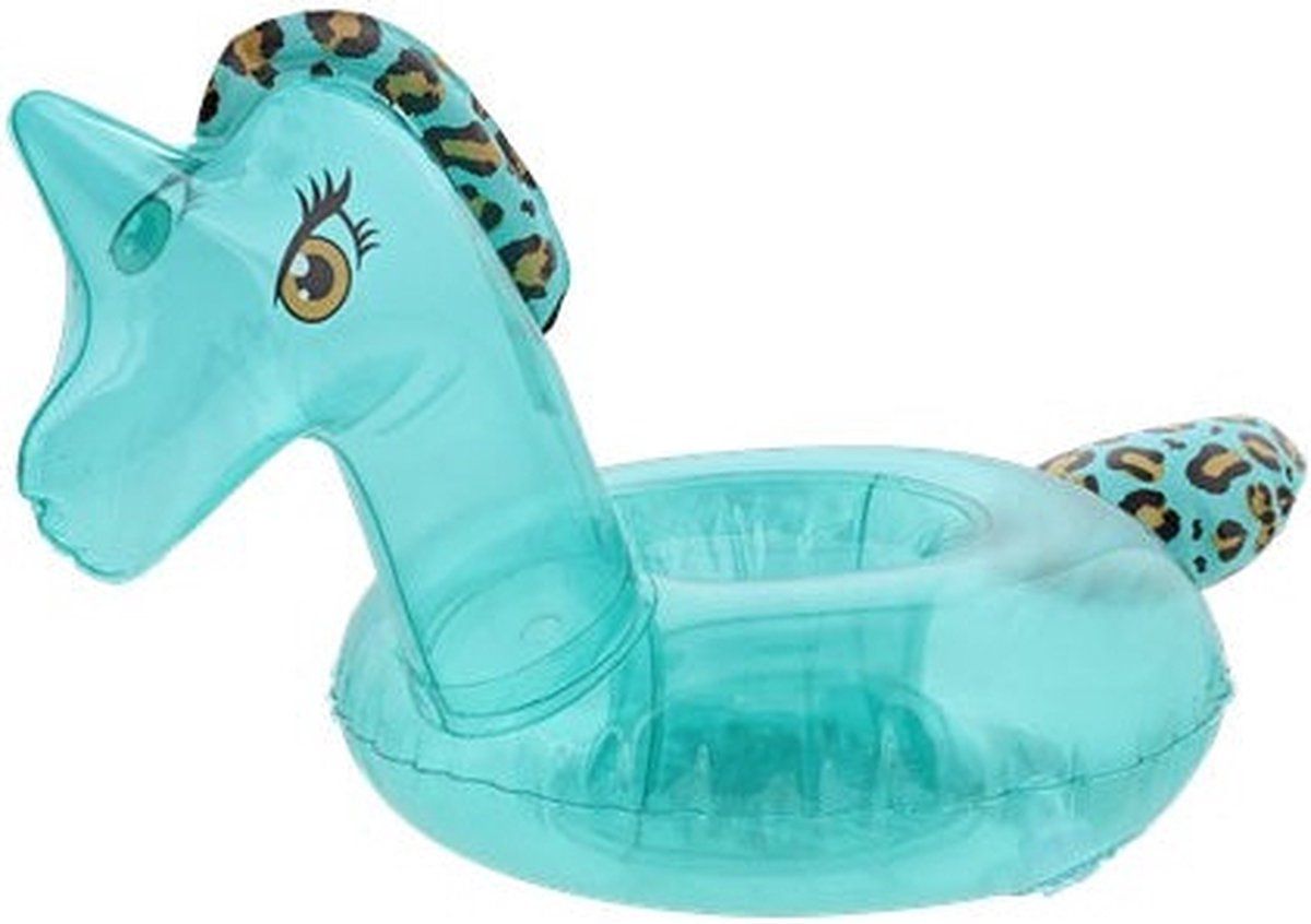 Gadgetpoint! Opblaasbare Drankhouder Paard - Multicolor - 8720812807698