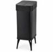 Five Stars® Sensor Prullenbak Op Pootjes 60 Liter – RVS Afvalbak met Dubbele Klepopening – Soft Close – Zwart