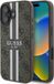 Guess 4G Printed Stripes Hard Case Back Cover voor Apple iPhone 16 - Bruin