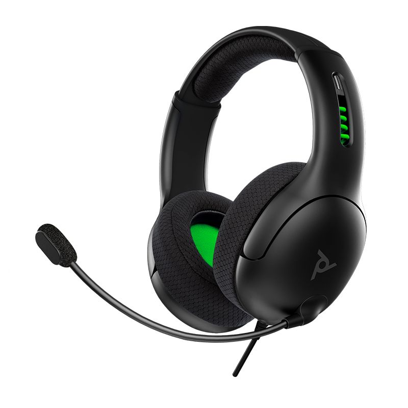 PDP Gaming LVL50 Wired Headset - Black, Green, Grey - Xbox Series X/S, Xbox One