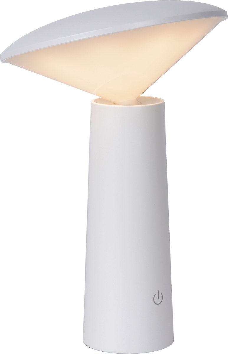 Lucide JIVE Tafellamp Buiten - Ø 13,7 cm - LED Dimb. - 1x4W 6500K - IP44 - Wit