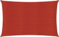 vidaXL Zonnezeil 160 g/m² 5x8 m HDPE Rood