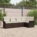 Maison Exclusive - Set de 5 bancs de jardin avec rangement, marron, polyrotin
