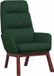 vidaXL Fauteuil tissu vert foncé